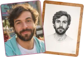 Carlos M. from Miami, FL sharing his Astro Lover Sketch experience